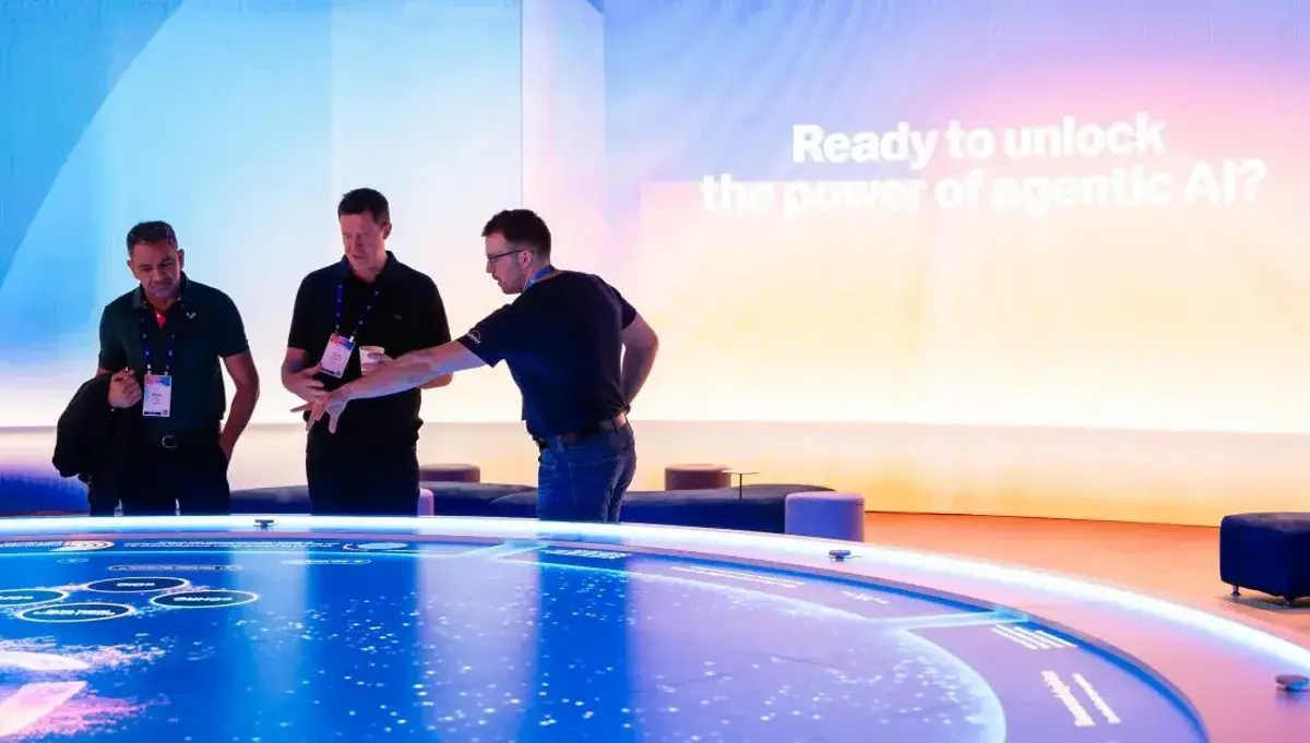 Agentic AI hands-on demo station at Workday Rising 2025
