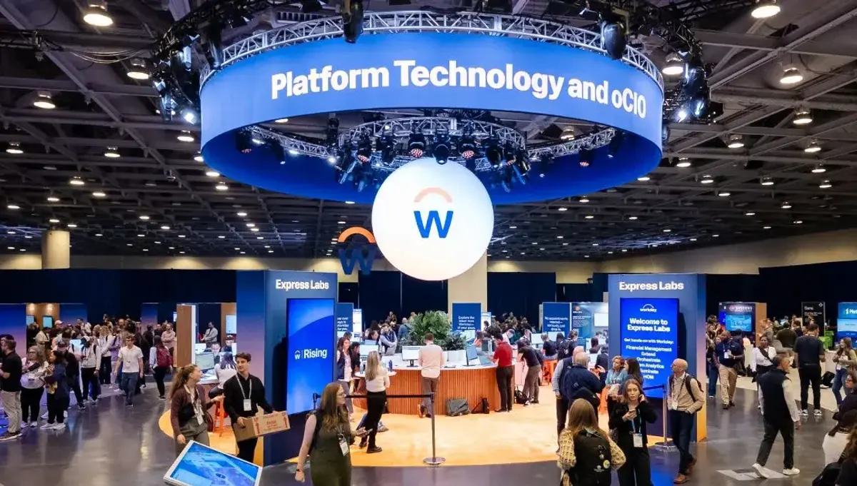 Express Labs learning area on the Workday Rising 2025 expo floor