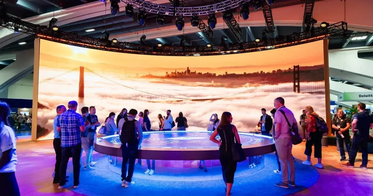 The Core immersive LED experience at Workday Rising 2025