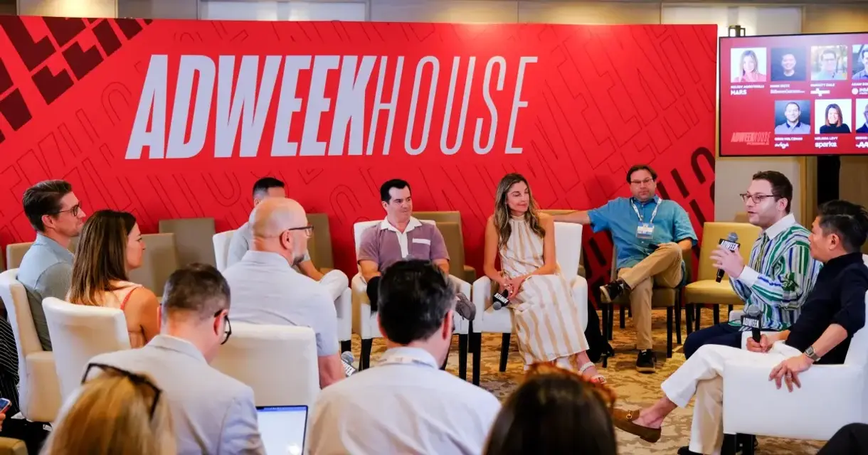 Wait Who Are You Even Talking To panel at ADWEEK House POSSIBLE 2026, panelists in conversation with the audience.