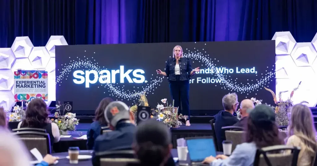 Erica Spoor of Sparks delivers the Transformation Economy keynote at EMS 2026